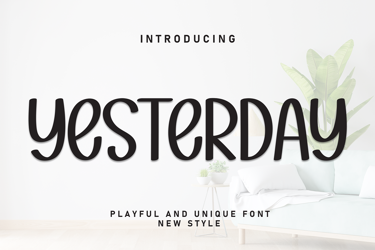 Yesterday | Script Font, a Script Font by Scratchones (Photo 1 of 8)