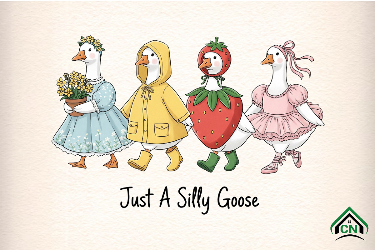 Just A Silly Goose PNG, an Illustration by Craft Nest (Photo 1 of 6)