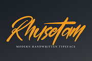 Rhusetam, a Handwritten Font by pineungtype (Thumbnail 2 of 6)