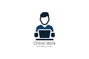 Freelance & Online Work Logo, a Branding & Logo Template by YUDesignStore (Thumbnail 1 of 7)