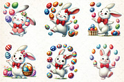 Easter Qute Bunny Clipart, an Illustration by DreamCafeArt (Thumbnail 4 of 4)