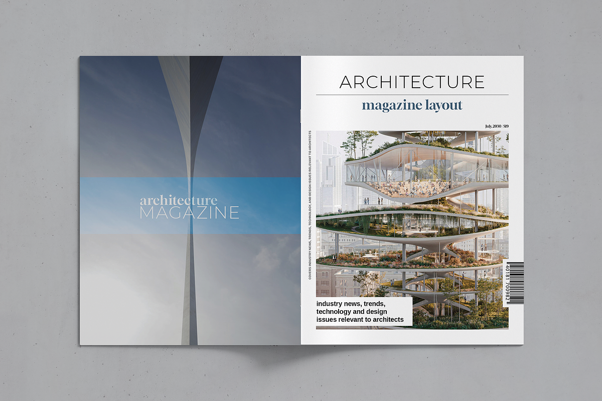 Architecture Magazine Layout, a Magazine Template by Boris Cupac