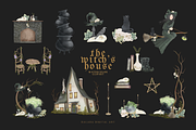 Watercolor the witch's house PNG, a Decorative Illustration by Balada Digital Art (Thumbnail 3 of 8)