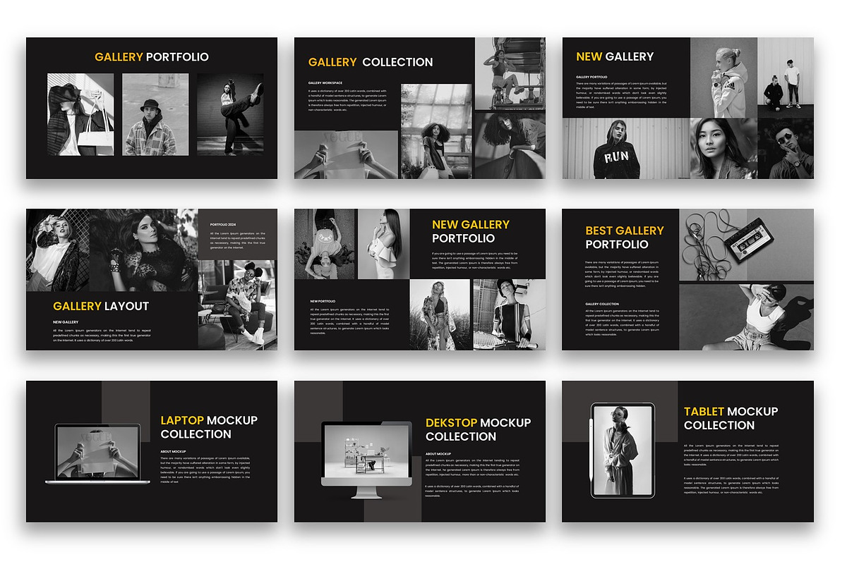 Grozny – Fashion PowerPoint Template, a Presentation Template by kreatifreya (Photo 2 of 5)