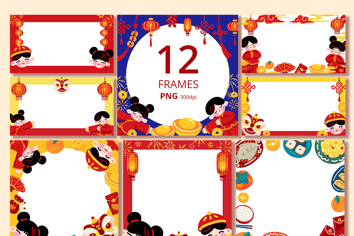 Cute Lunar Celebration – Hand-drawn, a Seasonal Illustration by CreativeValuation (Photo 4 of 12)