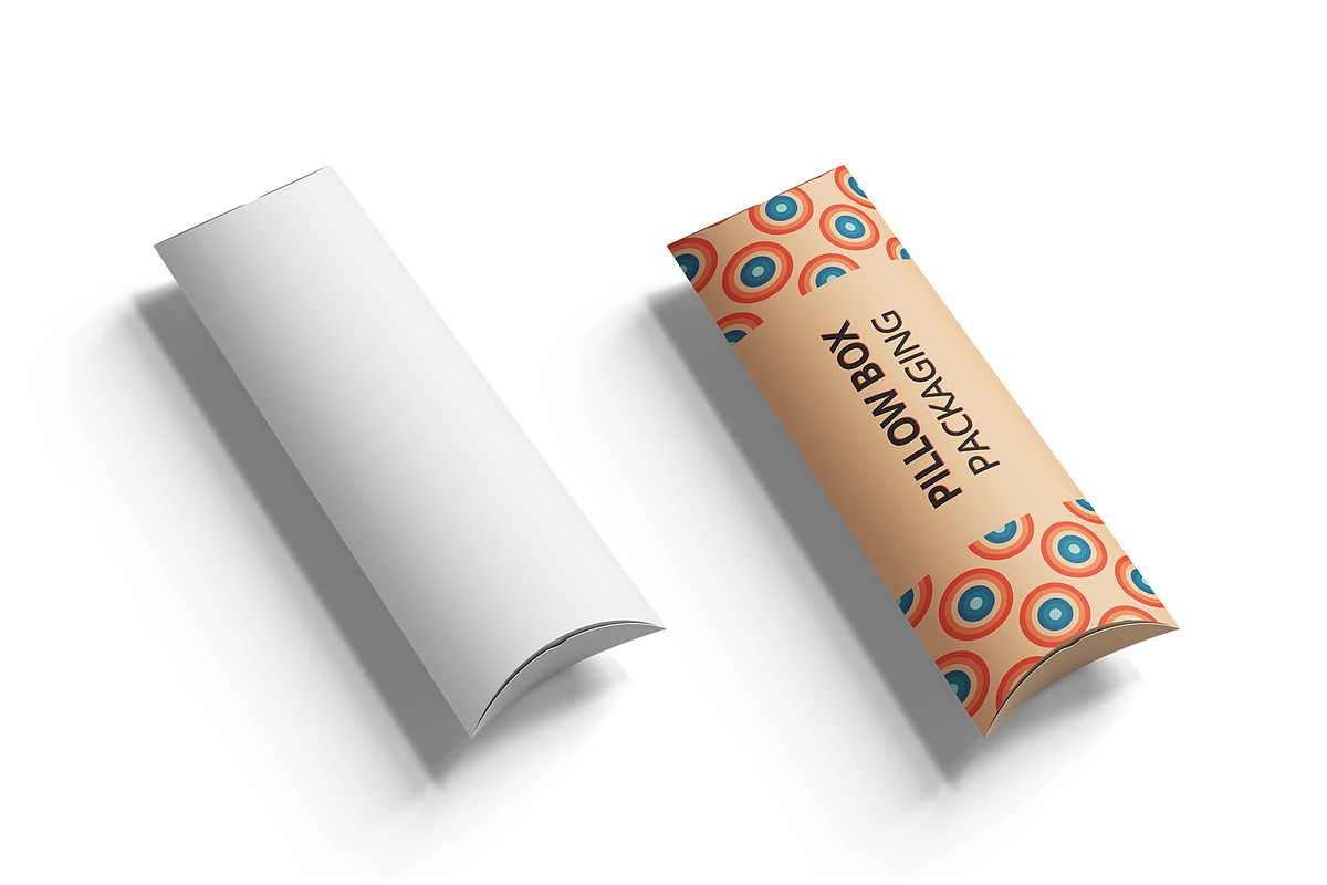 Pillow Box Packaging Mockup, a Packaging Mockup by Designbuys (Photo 2 of 4)