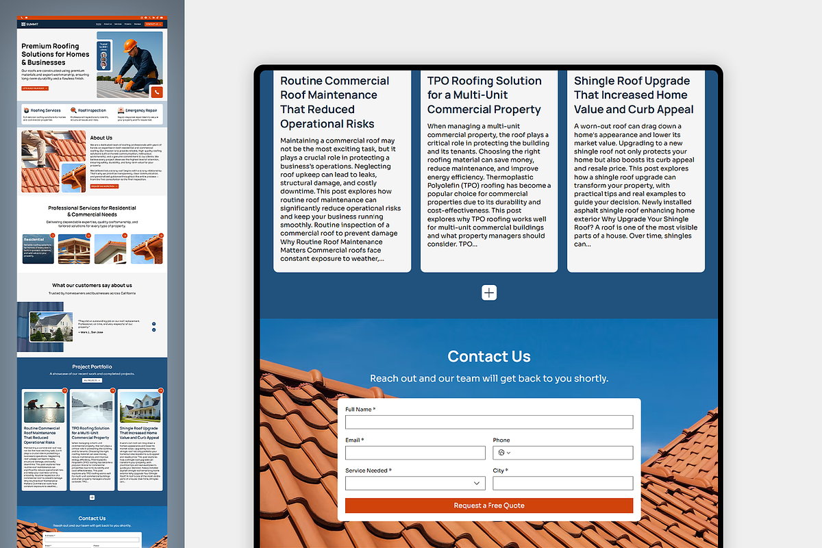 Roofing & Construction Website, a Wix Template by Kitteeh (Photo 7 of 17)