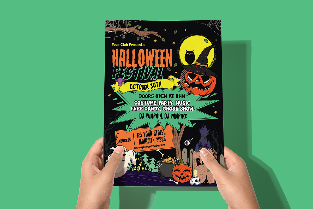 Halloween Flyer, a Flyer Template by Creativestoree (Photo 5 of 5)