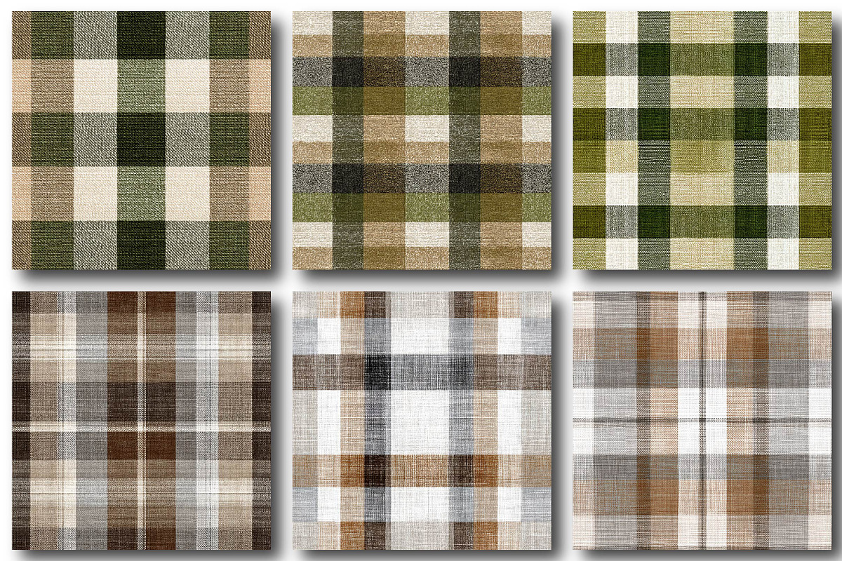 Natural Pattern Plaids Textile, an Illustration by DreamPrint404 (Photo 2 of 4)