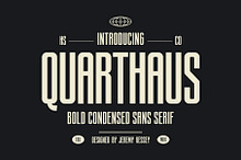 Quarthaus: Bold Condensed Sans Serif