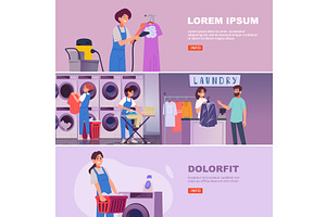 Laundry service. cleaning self, a Person Illustration by Onyx
