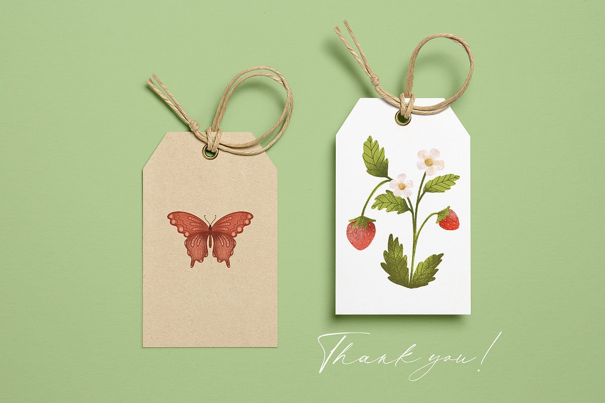 Woodland strawberry illustration, a Pattern Graphic by Yelloo Fish (Photo 10 of 10)