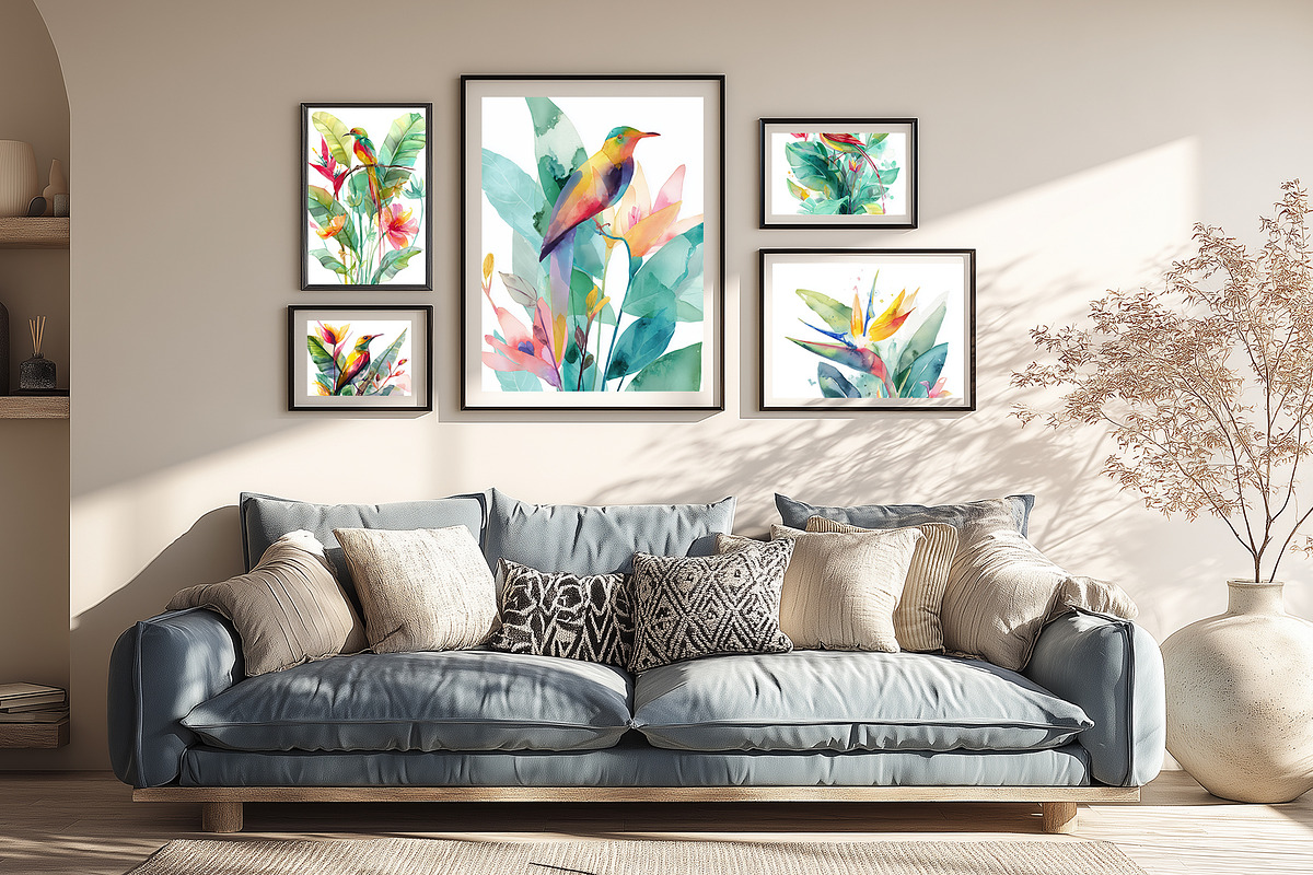 Exotic Botanical Bird Illustration, a Decorative Illustration by Housui Patterns (Photo 8 of 12)