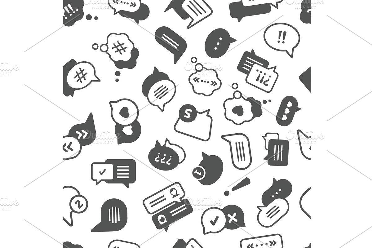 messages likes pattern. notification, a Technology Illustration by Multigon