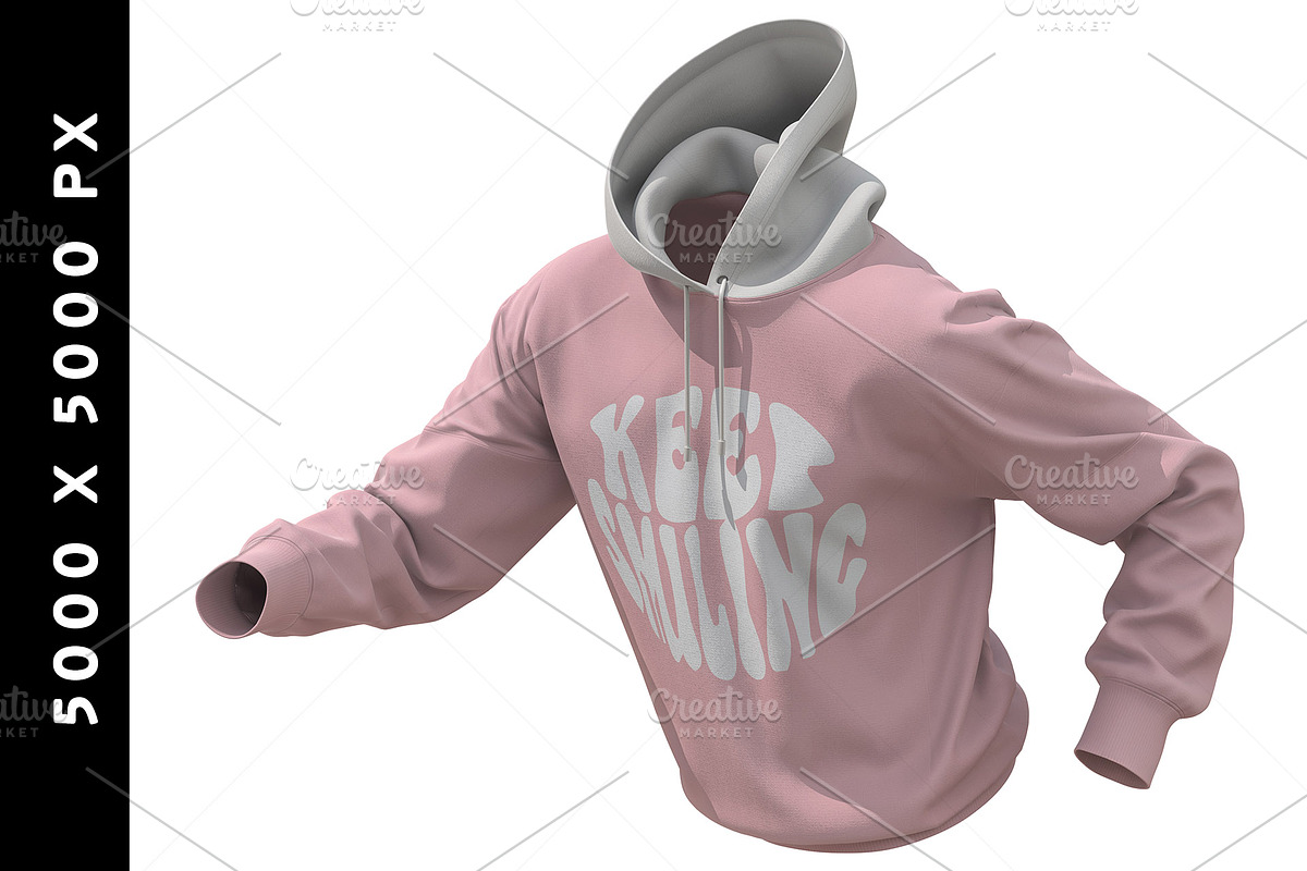 Dynamic Hoodie Mockup, a Hoody Mockup by LESZ Design (Photo 7 of 8)