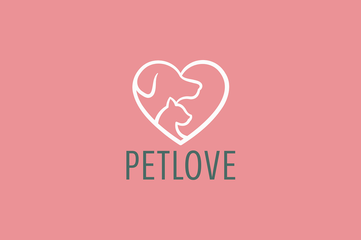 Creative Pet Care Love Logo, a Branding & Logo Template by Signatoro (Photo 2 of 3)