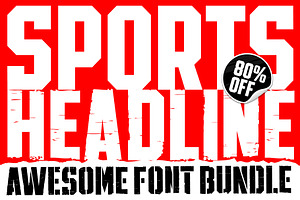 SPORTS HEADLINE FONT BUNDLE