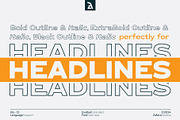 Exalted Extended, a Sans Serif Font by Zafara Studios (Thumbnail 6 of 12)
