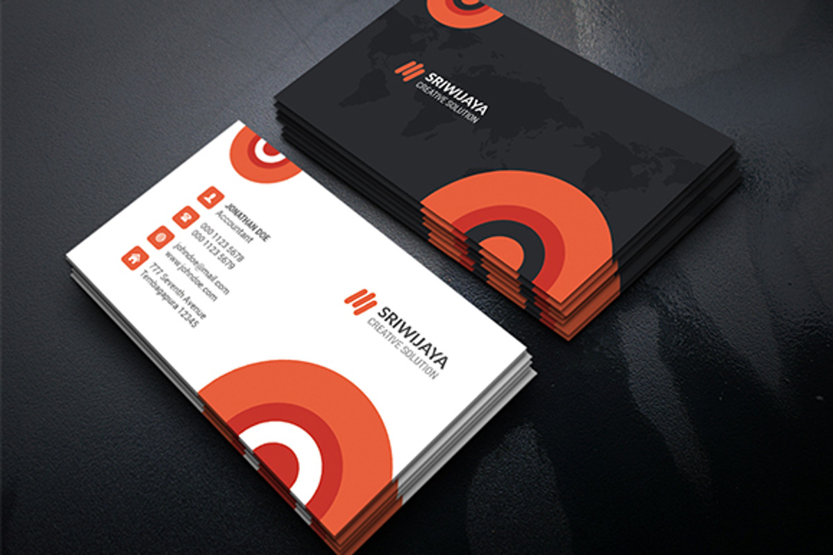 Circle Business Card, a Business Card Template by InfinityArt (Photo 2 of 4)
