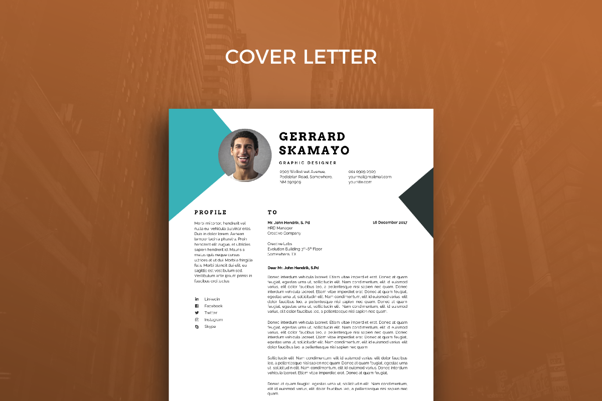 Resume Template 31, a Resume Template by graphicalcium (Photo 3 of 3)
