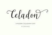 Celadon Modern Calligraphy Font, a Script Font by Studio Indigo (Thumbnail 1 of 15)