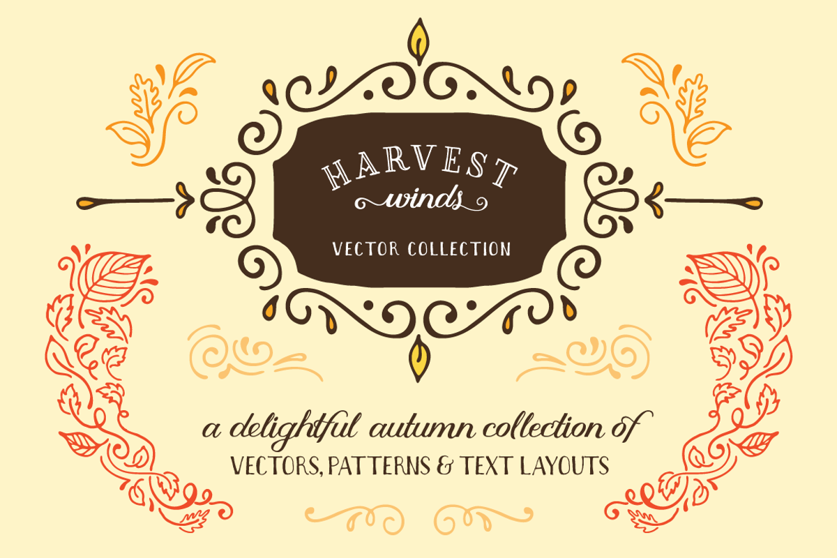 Harvest Winds Vector Collection, an Object Graphic by Ornaments of Grace (Photo 1 of 5)