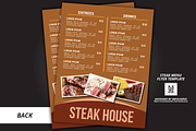 steak menu flyer template, a Flyer Template by mesuka (Thumbnail 3 of 3)