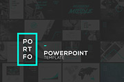PORTFO PowerPoint Template, a Presentation Template by Angkalimabelas (Thumbnail 1 of 6)