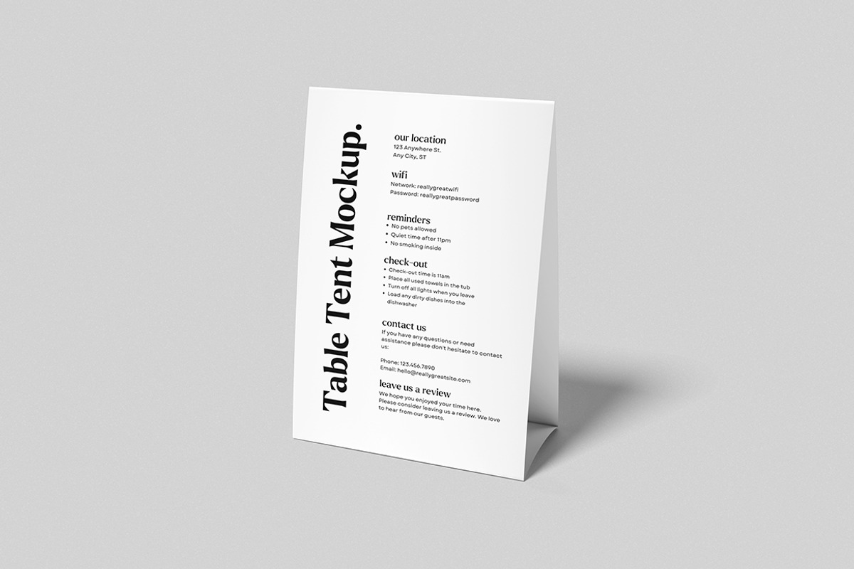Tablet Tent Mockup, an Advertising Mockup by swsi-studio (Photo 2 of 5)