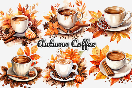 Autumn Coffee Watercolor