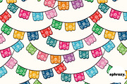 Papel Picado Mexican graphics, a Pattern Graphic by EphrazyGraphics (Thumbnail 2 of 4)