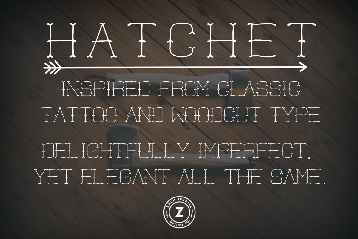 Hatchet Font preview 2