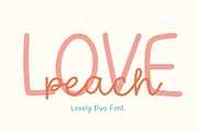 LOVE PEACH LOVELY DUO FONT, a Font by Kanink Studio (Thumbnail 1 of 9)