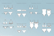 High Res Swimwear Flats Templates, an Object Graphic by Summer Stories (Thumbnail 8 of 8)