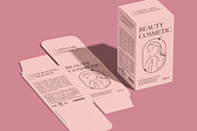 Beauty Cosmetic Box Packaging Mockup, a Packaging Mockup by Unerispace (Thumbnail 2 of 5)