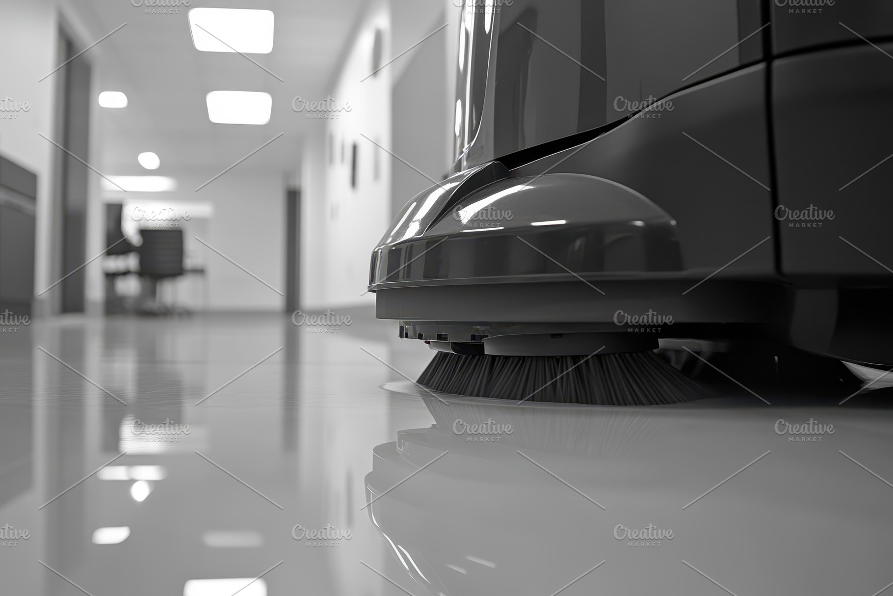Closeup view of a cleaning machine, a Photo by Pavel_design