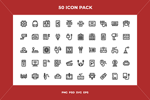 Computer peripherals icons, an Icon by Wencory