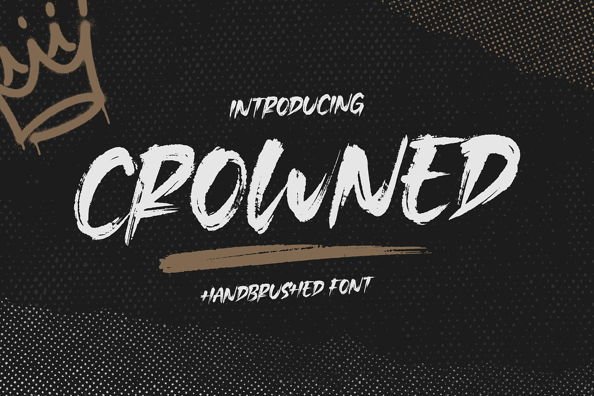 Crowned - Handbrushed Font, a Handwritten Font by Timurtype (Photo 1 of 7)