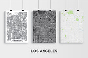 5 maps of USA cities, a Decorative Illustration by MaximGertsen (Thumbnail 5 of 9)