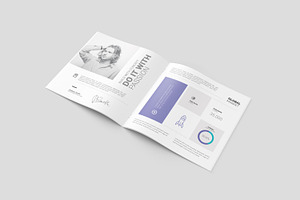 Square Brochure / Magazine Mockup