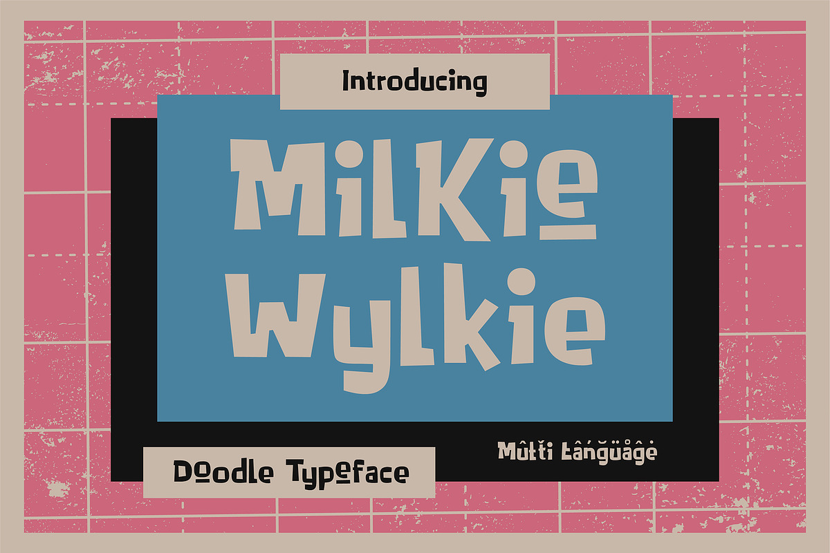 Milkie Wylkie - Doodle Typeface, a Font by Me55enjah Design (Photo 1 of 6)