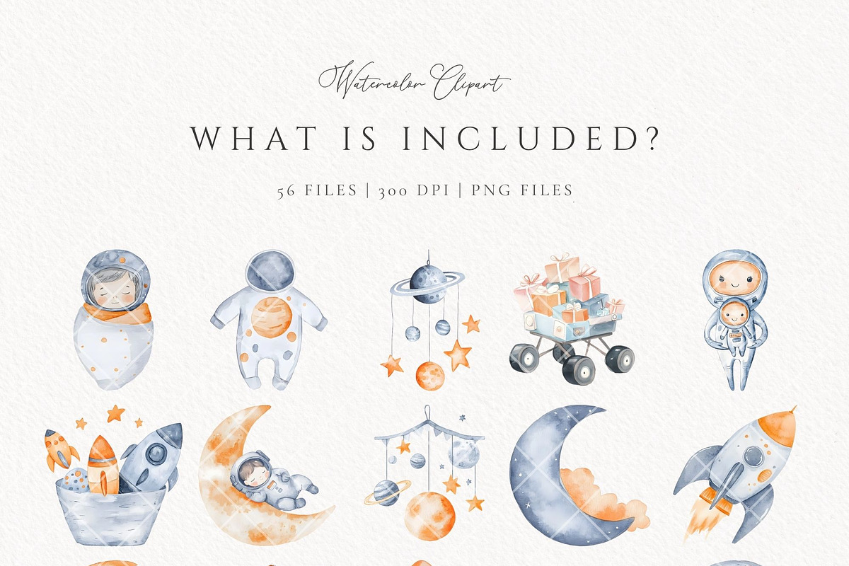 First Trip Around The Sun Space, an Education Illustration by Invite to Clipart (Photo 5 of 8)