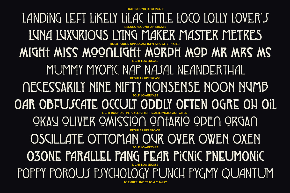 Emberline - A Witchy Display Font, a Handwritten Font by Tom Chalky (Photo 7 of 9)