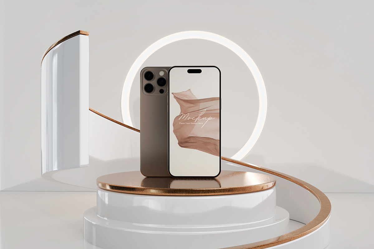 iPhone 16 Pro Mockup, a Product Mockup by MrLetters (Photo 2 of 5)