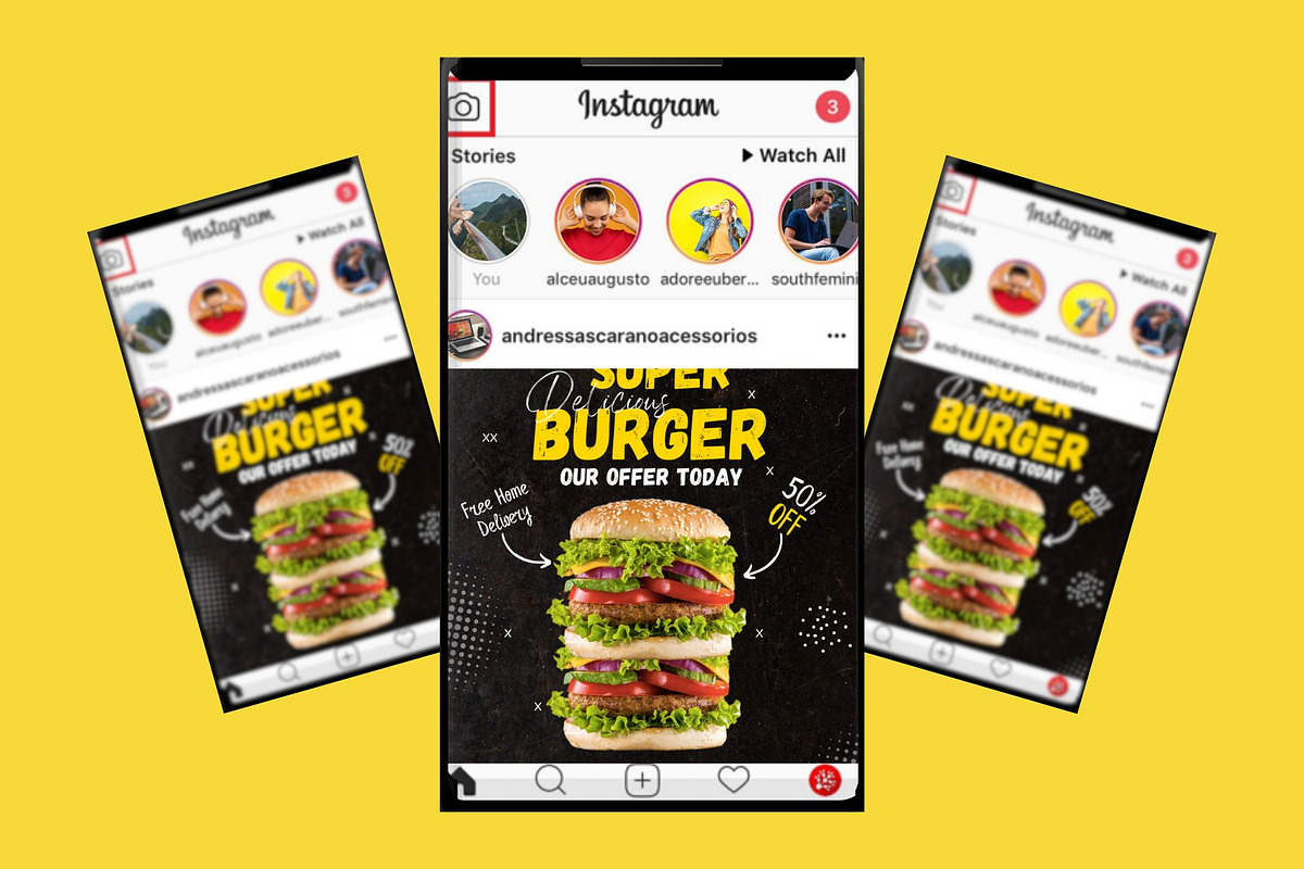 Super Burger Canva Design Template, a Marketing Template by Mishek Munene (Photo 1 of 3)