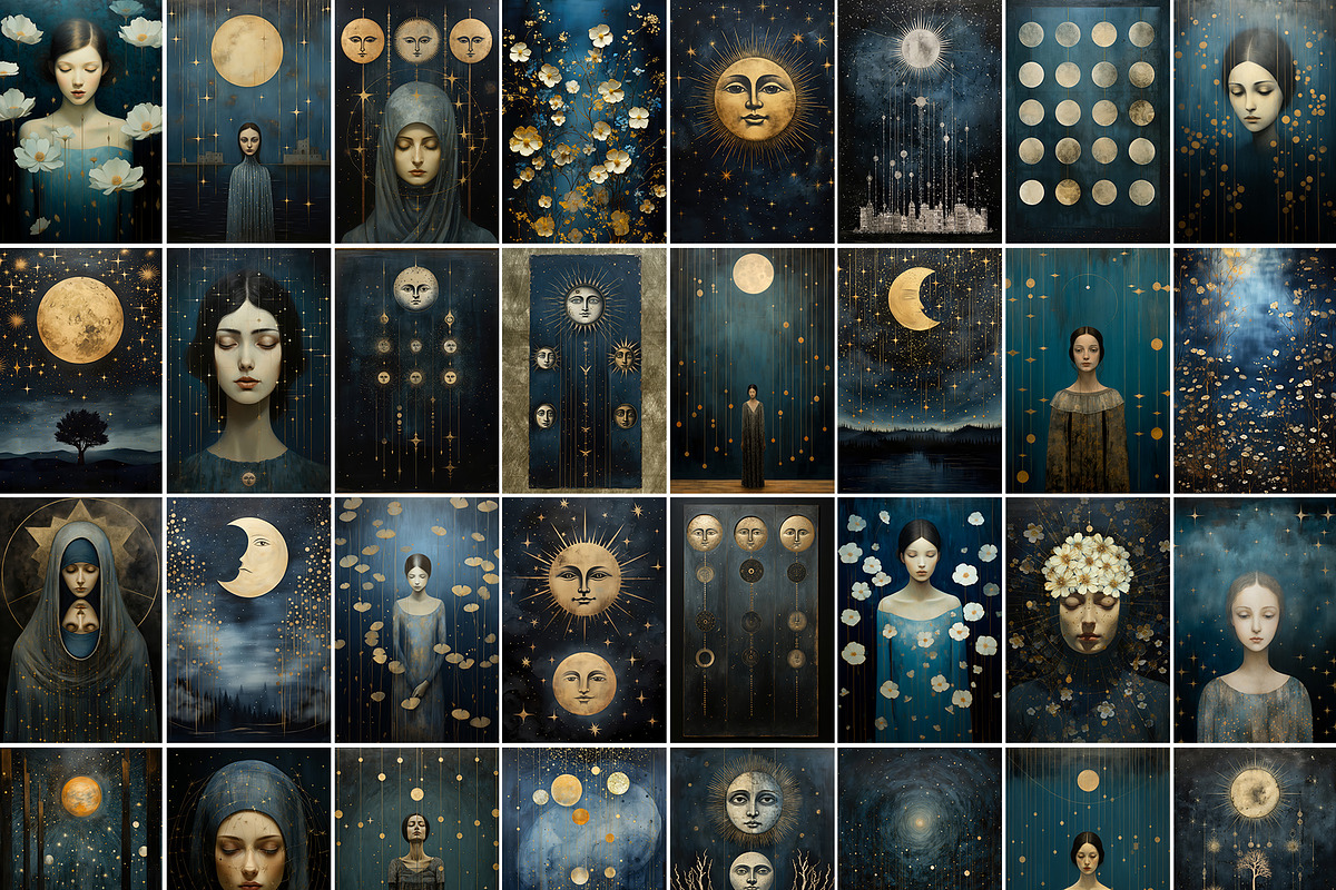 DARK TALES whimsical art prints, a Background Graphic by alenaganzhela (Photo 10 of 12)