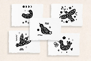 FLORAL BLACK BIRD SILHOUETTES Spring, an Object Graphic by Creativemaker (Thumbnail 3 of 14)