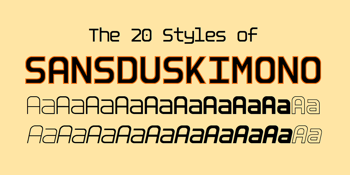 SansduskiMono, a Sans Serif Font by Ingrimayne Type (Photo 2 of 8)