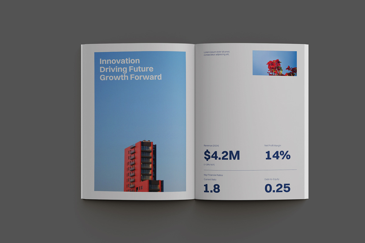 Blue Simple Business Report preview 7