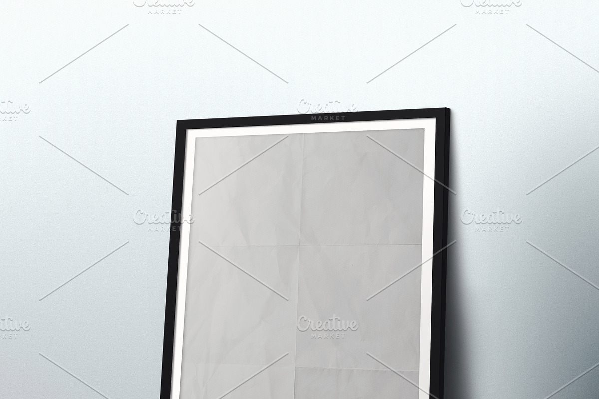 A4 Framed Poster Mockup, a Print Template by CREATIVE DUDE (Photo 2 of 9)